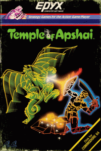 Temple Of Apshai Commodore 64 US box art